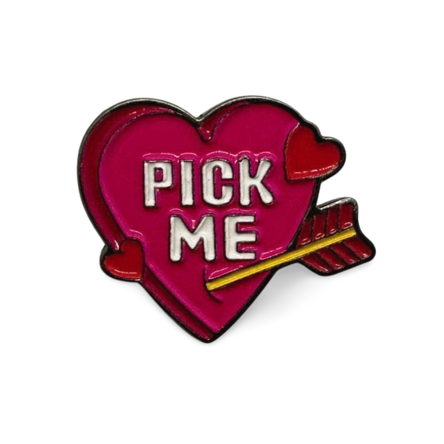 Pick Me Girl Heart Metal Sticker