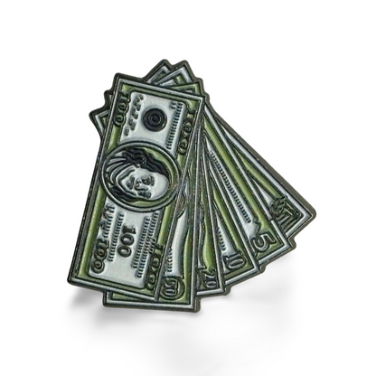 Money Stack Metal Sticker
