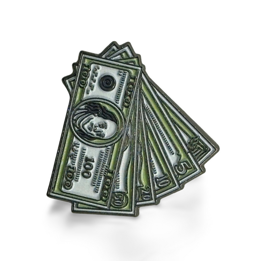 Money Stack Metal Sticker