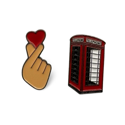 Iconic London Red Telephone Box Metal Sticker