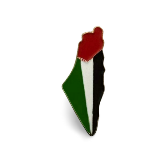 Map of Palestine Metal Sticker